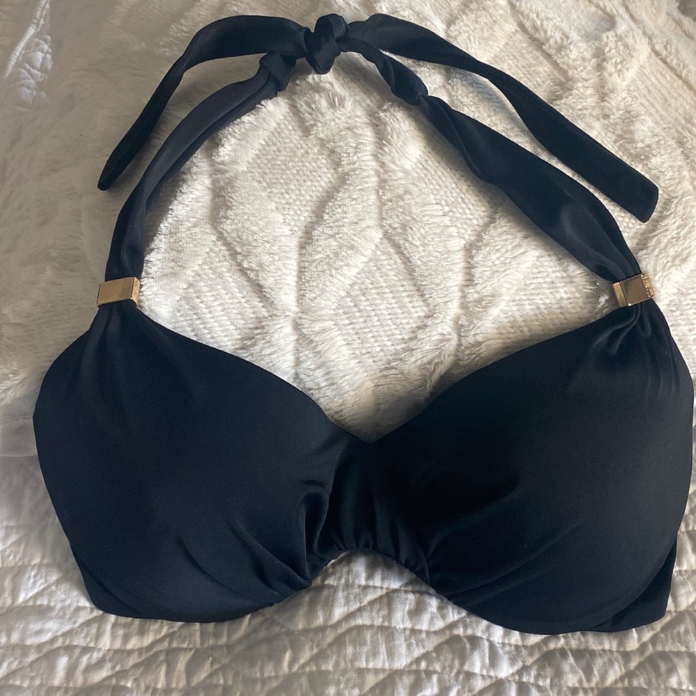 Victoria Secret Bikini Top. Black. Size 34D